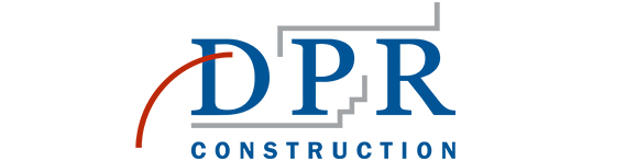 DPR construction logo in blue